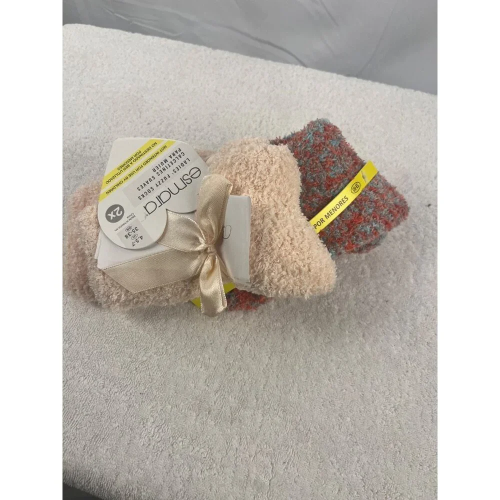Women’s Cozy Brown Socks | 2-Pair Set Warm‎ Comfortable Footwear